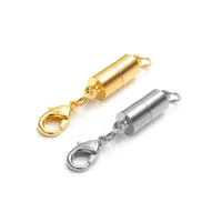 Schmuck-DIY-Armband-Verschlüsse Silber / vergoldet Magnetmagnet-Hals-Spitze-Zylinder-geformte Verschluss für Halskette Weihnachten Thanksgiving-Geschenke