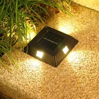 Solarlampen 4pcs Wandleuchte wasserdichte LED-Yard-dekorative Zaunlampe 4 LEDs Nacht im Freien Weg nach unten nach oben warm