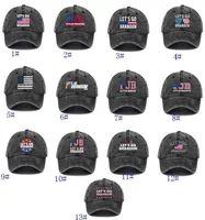 США на сток DHL 2022 Party Hats Lets Go Go Brandon FJB PJB PAD Beanie Cap Печатные бейсбольные колпачки промывают хлопковую джинсовую регулируемую шляпу