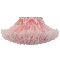 Saias Bebê Meninas Adult Pink Tutu Crianças Crianças Fluffy Pettiskirt Princesa Dança Net Veil Tutus com fita