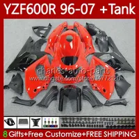 Roter schwarzer Körper + Tank für Yamaha Thundercat YZF600R YZF 600R 600 R 96-07 Karossergebnisse 86NO.89 YZF-600R 1996 1997 1998 1999 2000 2001 YZF600-R 96 02 03 04 05 06 07 Verkleidungen