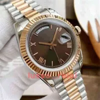 2021 Men Mens DAYDATE President V5L Automatic Watches Mechanical Movement Watch Sapphire Two-tone Rose Gold Bracelet Master\rmontr56789