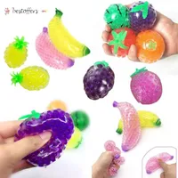 DHL Fruit Jelly Favores Favores Coisas Engraçadas Relisor de Stress para Adultos Crianças Novidade Anti-Ansiedade Alívio Esprema Squishy Ball Toy By26