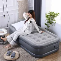 Inflatable Bed With Pump Mattress Air Portable Pad Thick Cushion Home And Outdoor Travel Camping 190*95*42cm Pads
