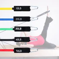 11 pcs faixas de resistência de látex faixas de treinamento de crossfit tubos de ioga tubos de ginástica pulseira pulseira borracha expansão elástico banda fitness saco