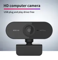 1080P HD 웹캠이 내장 된 마이크로폰 회전식 PC 데스크탑 웹 카메라 미니 컴퓨터 웹 카메라 캠 비디오 녹화 작업