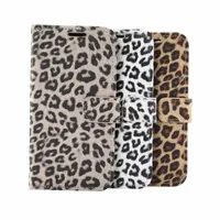 Leopard Print Animal Lederen Portemonnee Smart Phone Cases voor iPhone 13 Mini 2 PRO MAX 11 XR XS 8 7 SAMSUNG S21 OPMERKING 20 Credit ID Card Slot Magnetische Houder Boek Flip Cover Pouch