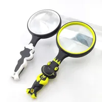 10X Children Microscope Rubber Environmental Protection Magnifying Glass Explore Micro Reading Insect Kids Magnifier Detective Explorer Educational Toy Q81085