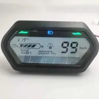 LCD-display 48v60v72v84v96v Snelheidsmeter Licht Display batterijniveau-indicator voor elektrische scooter EBIKE driewieler Dashboard Gauge DIY onderdeel