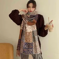 350g cashmere scarf women's winter warm Loewa thick long Korean fashion versatile high-grade Scarf Shawl md ddsg