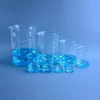 Lab levererar kapacitet 50 ml-3000 ml Låg form Bägare Mätning av glaskemi Borosilikat Transparent grossist