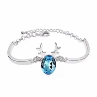 Bracelet MS MS BETTI 2021 ZHEFANKU ANNONY Cadeau de Noël Cerf animal de Noël avec cristal de bijoux pour les filles et les femmes1