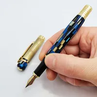 Fountain Pens Color Kaigelu 336 Pen F EF Nib Beautiful Marble Amber Pattern Ink Writing Gift For Office Business