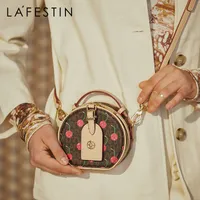 La Festin 2021 جديد الكتف رسول الإناث الكرز جولة كعكة حقيبة صغيرة حقيبة يد صغيرة الحجم Q1118