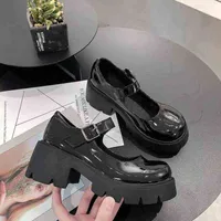 Kleid Schuhe chaussures lolita en cuir pu gießen femmes uniformes jk jolies chaussures sexy rétro de stil britannique avec maryzhen nouvelle collection 220303