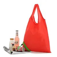 Alışveriş Çantaları Özel Kırmızı Çilek Katlanabilir Çanta Promosyon Hediyeler Tote Özelleştirilmiş Basılı