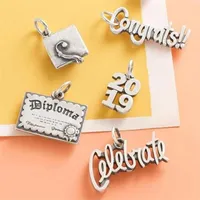 Charms Stainless Steel Campus Series Book Stationery Pendant For Necklace Bracelet Earring Keychain Diy Jewelry Making Accessory
