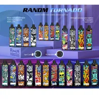 Оригинальный Randm Tornado 6000 Puffs Ondosable E Cigarette Vape Pen устройства с перезаряжаемым 1000 мАч аккумуляторной батареи 12 мл набор для капсов 30 цветов