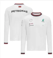 Petronas Sweat-shirts T-shirts Mercedes AMG Formula One Racing Mens Femmes Casual T-shirt à manches longues Benz Lewis Hamilton Team Work Vêtements Tshirt KTMS