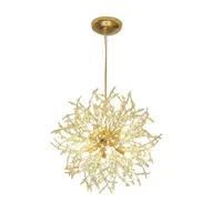 Chandeliers Modern Creative Dandelion Crystal Chandelier Home Decoration Restaurant Clothing Barber Shop Personality Foyer Lamps
