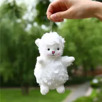 Keychain Japanese cute sheep doll bag hanging plush toy a57