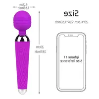 2022 Vibromasseurs adultes Vibrador con Recarga USB Para Mujer Mujer Mujer Varita Mgica Potente Estimulador del Clors y Punto G Juguetes