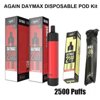 Original Ond Daymax одноразовые E сигареты POD устройства Kit 2500 Puffs 1200mah аккумуляторная батарея 7ml предварительно заполненные картриджи Vape Pen vs randm max bang flex xxl