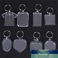 Transparent Acrylic Rectangle Blank Acrylic Keychains With Picture