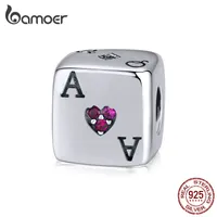Magic Forest Adventure Collection Sterling Silver 925 Cube Dice Metal Koraliki dla Kobiet Charms Bransoletka Bransoletka SCC1440 210512