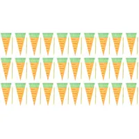 Geschenk Wrap 300 PCs Karotte Kegelförmige Süßigkeitenbeutel Dreieck Treat Taschen Kunststoff Cello Gefälligkeiten Lebensmittel Verpackungsparteibedarf
