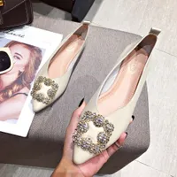 Famtiyaa Casual Mulheres Flats Sapatos Mulher Verão Nova Moda Pointed Toe Ballerina Baller Slip On Shoes 2020