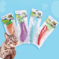 Juguetes para gatos Gatito de mascotas Simulación de peluche de peluche Juguete vegetal Interactivo Chew Carrot artificial Entrenamiento de la zanahoria Suministros de regalo