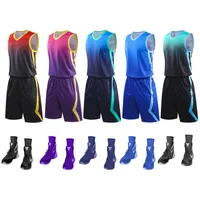 Männer Basketball Set Uniformen Kits 2020 Große Größe College Basketball Trikots Sportanzüge DIY Customized Training Anzüge tragen Sommer