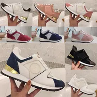 2021 Nuovo Luxury Pelle Casual Scarpe Run Away Donne Designer Sneakers Uomo Scarpa Genuine Leathers Moda Colore misto Colore originale 35-44
