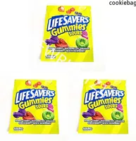 Återförsäljbar luktsäker väskor Neros Cutt Livesavers Gummies Sours Miami Custom Mylar 420 ätbara