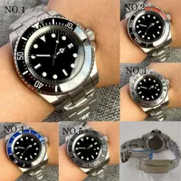Armbanduhren 43mm Sea Big Black Dial Sapphire Glas NH35 Miyota 8215 PT5000 Mechanische Automatische Uhr Austernarmband