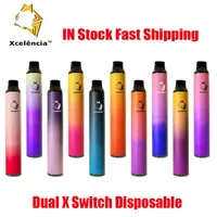 Original Xcelecia Dual X Switch Einweggerät Kit 2in1 Zigaretten 1400 Puffs 6ml Vorgefüllte Vape-Pods 900mAh-Batterie Aviliable