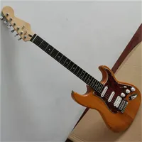 22 TRETAS SSH PICKUPS Cuerpo original La guitarra eléctrica con diapasón de palisandro, Piedguard de perla roja, puede ser personalizado