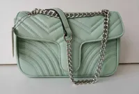 New girl handbag wallet Silver chain Marmont Crossbody handbag women's leather bag shoulder bag Messenger bag 22cm GU5478