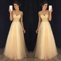 الفساتين غير الرسمية للنساء أزياء الذهب الترتر الدانتيل تطريز مثير فستان رسمي زفاف ضيف بلا أكمام