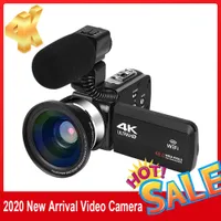 Video-camcorder 4K WIFI 48MP ingebouwd Vullicht Touchscreen Vlogging voor Youbute Recorder Digitale camera met 32 ​​GB geheugen