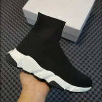 Platform Trainer Triple S Çorap Rahat Ayakkabılar Yürüyüş Ayakkabı Hott Satış Sneaker Erkek Kadın Paris Lady Siyah Beyaz Kırmızı Dantel Çorap Spor Sneakers Top Boots Temizle Tek