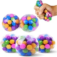 Fidget Toy Squeeze Squeeze Balles de stress pour enfants Fansteck Soulagement Ball de relief pour Rainbow Squeeze Squishy Sensory Ball Idéal pour l'anxiété d'autisme Plus