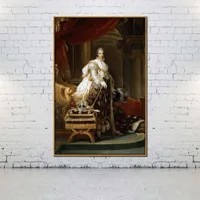 Peintures peintures de toile d'huile ArtCozy roi Charles X de France pour la décoration de la maison Art mural