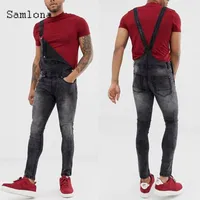 Самлона 2021 мужская мода джинсы демин комбинезон сексуальные мужчины одежда летние повседневные комбинезоны Masculinas плюс размер S-5XL