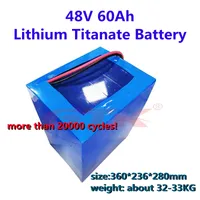 Mükemmel Performans 48 V LTO Pil 60ah 20 S Lityum Titanat Akü İnvertör Güneş Paneli için Şarj Edilebilir Enerji Depolama RV
