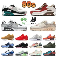 Classic 90 90s Running shoes Big Size US 12 Mens womens Surplus Trail Team Gold Bacon Triple White Black Cork Shimmer Polka Dot UNC Trainers Off Violet Sports Sneakers