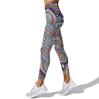 Cloocl Yoga Pants Leggings Imprimé géométrique coloré Femmes Athlétique Femme Gym Skinny Fitness Sexy Slim Running Sport
