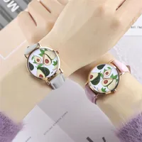 Ladies Avocado Leather Strap Watch Casual Fashion Analog Quartz Stainless Steel Hands Relojes Para Mujer Y30 Wristwatches