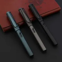 Kugelschreiber 5 £ Hohe Qualität 320 Plastikkugelpunkt Stift Haltung Korrektur Matte grün grau 0.5mm Black Refill Ink Office Rollerball